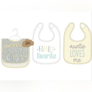 Baby Essentials 3Pk Bibs - Yellow